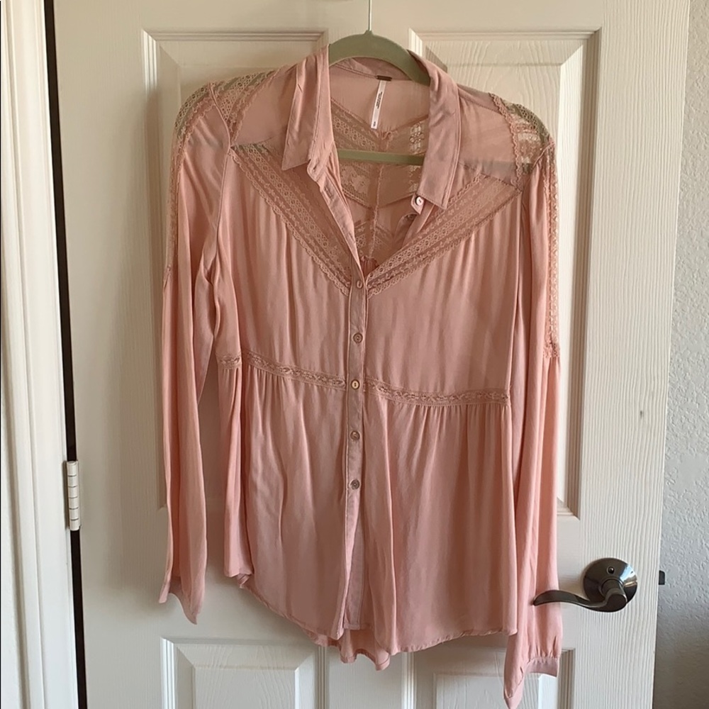 Free People Lace Blouse RARE